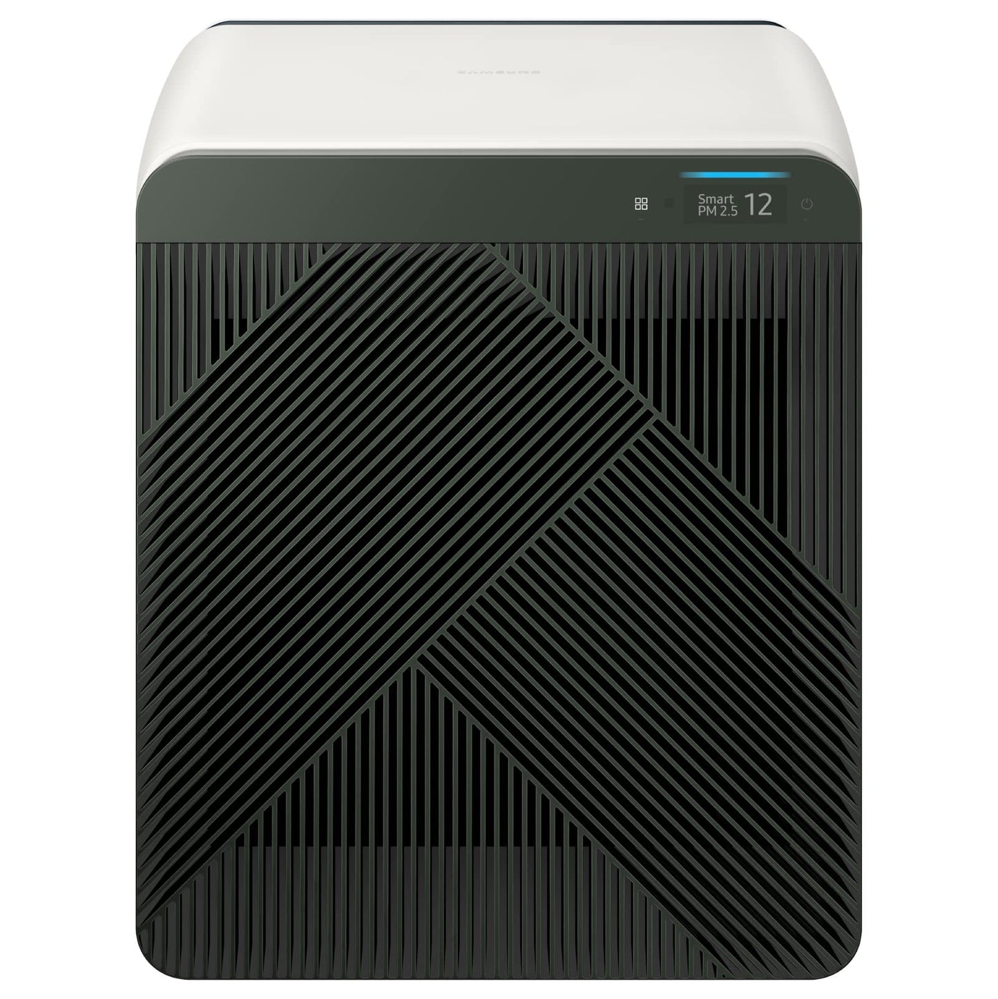 SAMSUNG BESPOKE - Purificador de aire cubo, eliminador de olores, sistema doméstico con filtración HEPA, purificación de 360 grados, modo mascota, control inteligente, atrapa el polvo, AX350A9350N, verde bosque