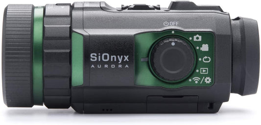 SiOnyx Aurora I Cámara de visión nocturna digital a todo color I Ultra baja luz con sensor IR tecnología I arma clasificada, resistente al agua, WiFi, brújula y GPS capaz de visión nocturna infrarroja monocular.