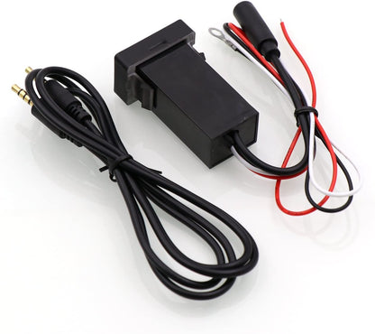 Módulo adaptador de música Bluetooth para automóvil, instalación de panel de salida AUX, uso para Toyota, Camry, Corolla, Yaris, RAV4, Reiz