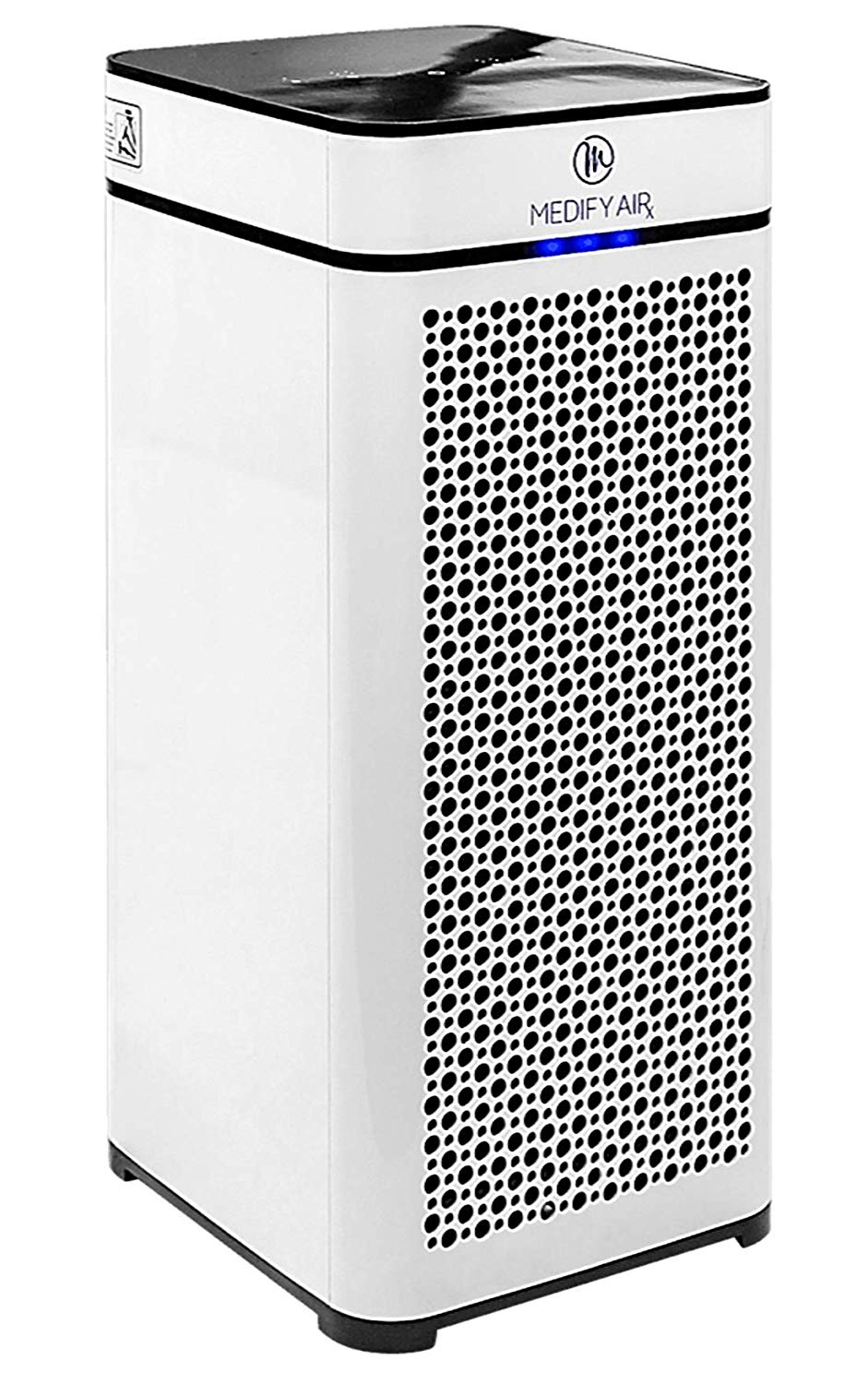 Medify MA-40 Medical Grade True HEPA (H13 99.97%) Purificador de aire que cubre fácilmente 800 Sq. Pie. | 330 CADR | Sensor de partículas, diseño moderno, panel táctil - Blanco (blanco)