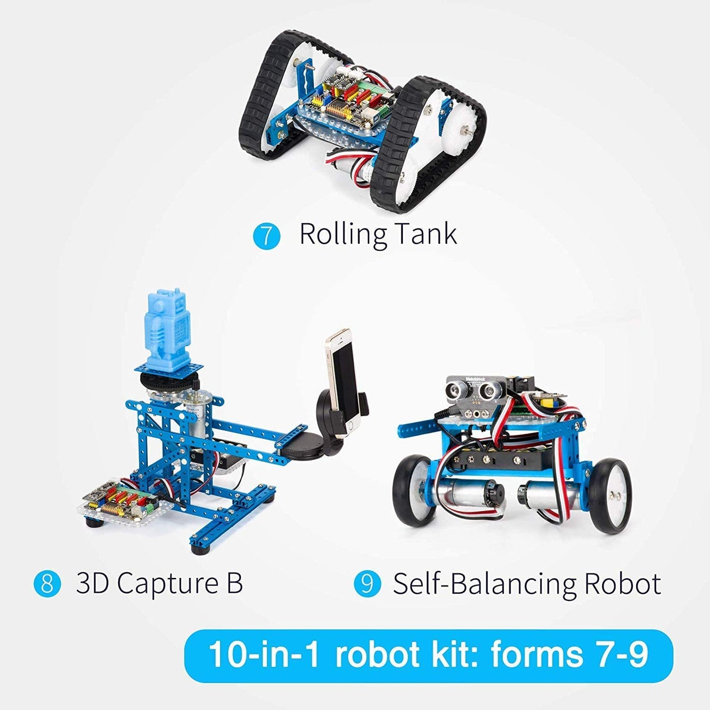 Bricolaje Makeblock, kit de robot calidad premium, 10-en-1 robot, educación, Scratch 2.0, Robot programable para que los niños aprendan codificación, robótica y electrónica