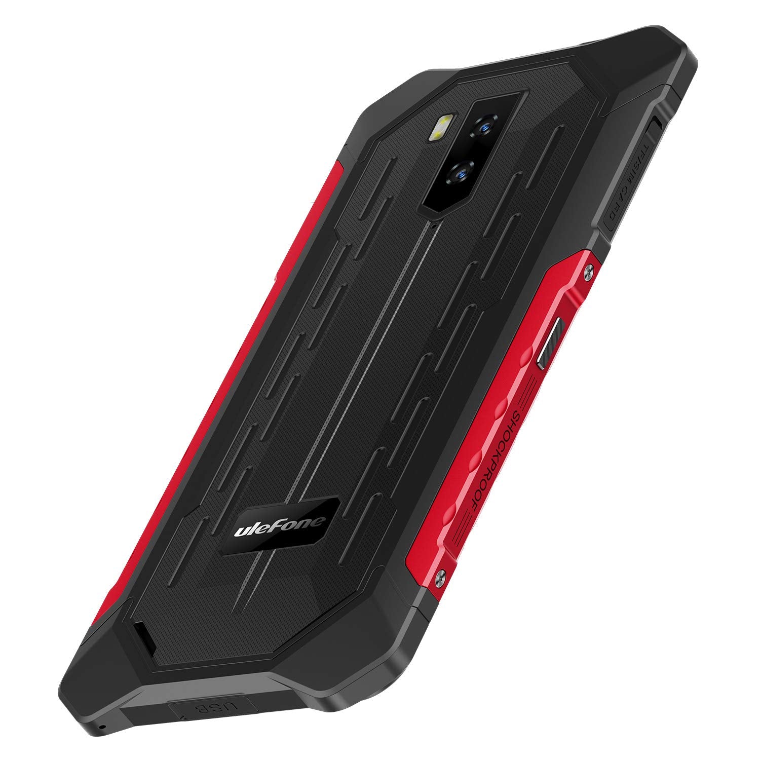 Rugged Cell Phones Unlocked, Ulefone Armor X3 Waterproof Unlocked Cell Phone, Global 3G Dual SIM Android 9.0 2GB+32GB 5.5 inches IPS Dsiplay 5000mAh Battery Dual Cameras Face ID Rugged Phones (Black)