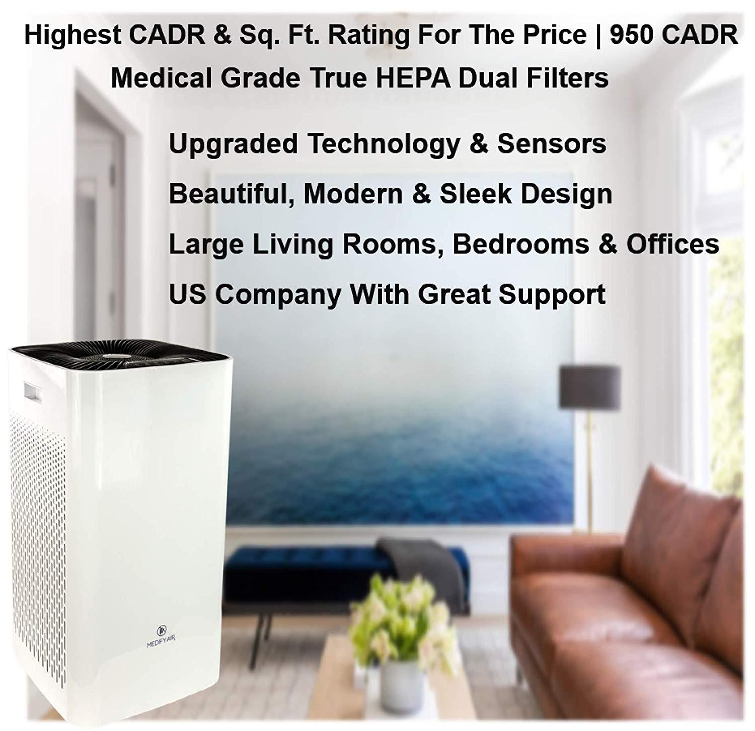 Medify MA-112 Medical Grade True HEPA H13 Air Purifier 
