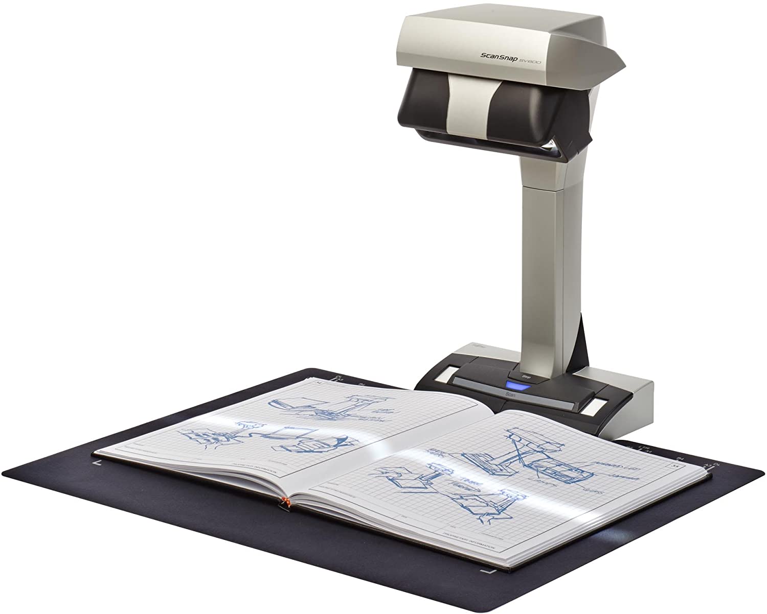 Fujitsu PA03641-B305 ScanSnap SV600 Overhead Book Scanner,Black