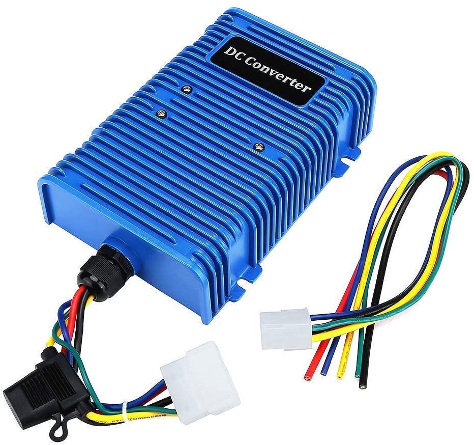 Reductor de voltaje universal para carrito de golf, 36 V o 48 V a 12 V, 30 Amp 360 W, fuente de alimentación doble, convertidor de CC