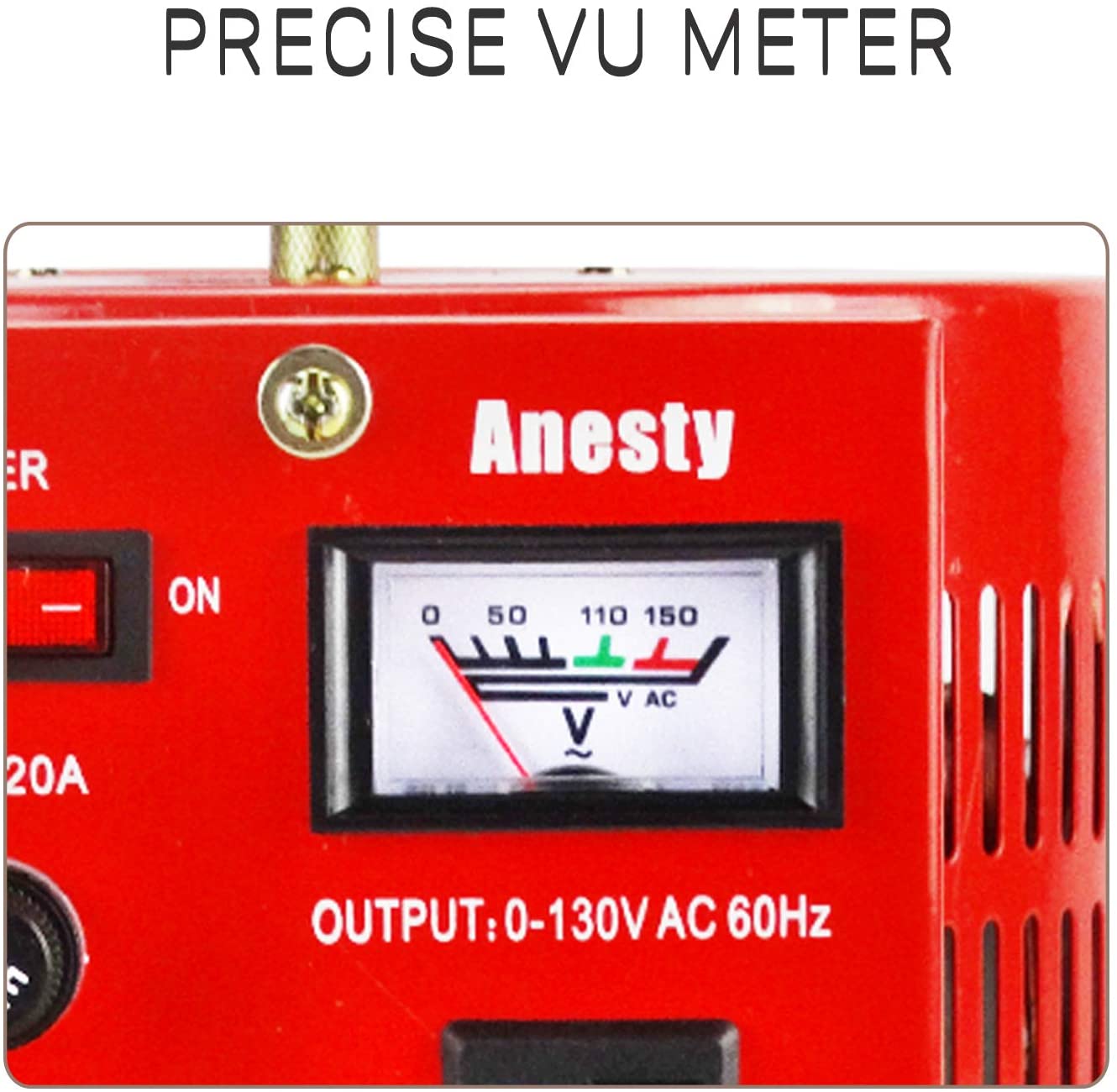 Anesty Transformador automático AC convertidor de voltaje variable transformador regulador 2KVA 0-130V
