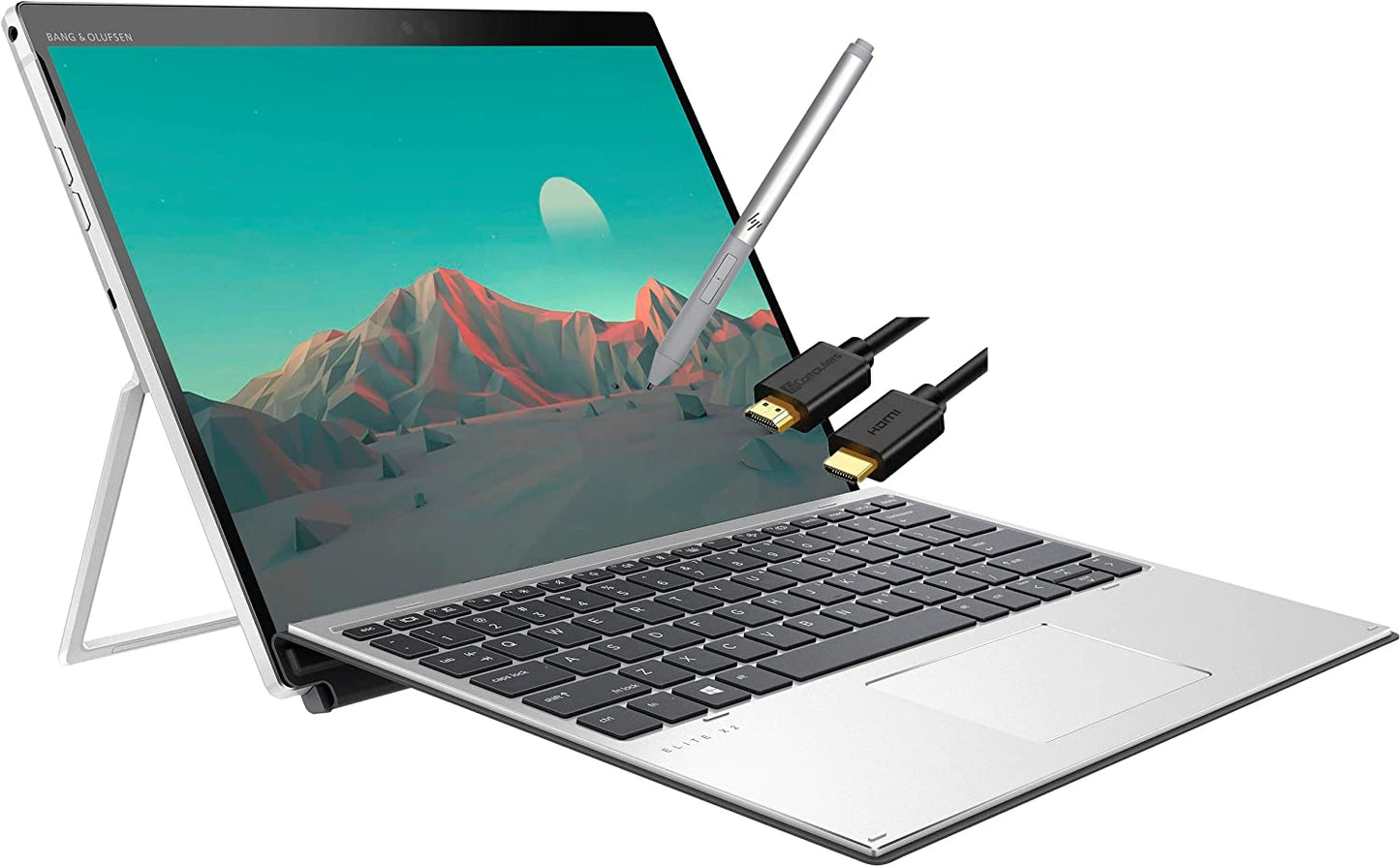 HP Folio 4G LTE 2022 táctil FHD Sure View de privacidad 2 en 1 (Qualcomm 8 núcleos Snapdragon, 16 GB RAM, 256 GB SSD laptop empresarial, WiFi 6