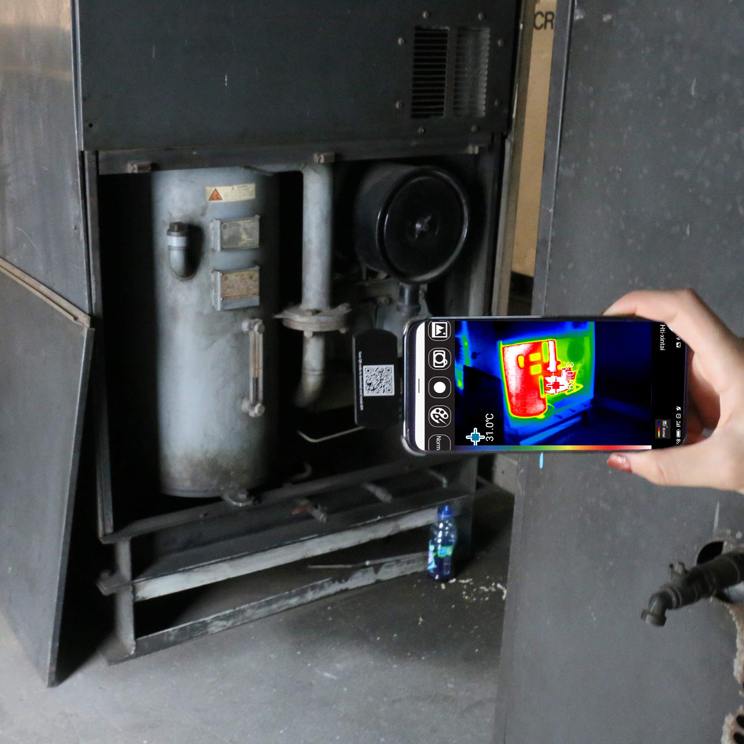Hti-Xintai - Cámara térmica de alta resolución para smartphones Android, USB tipo C, color negro