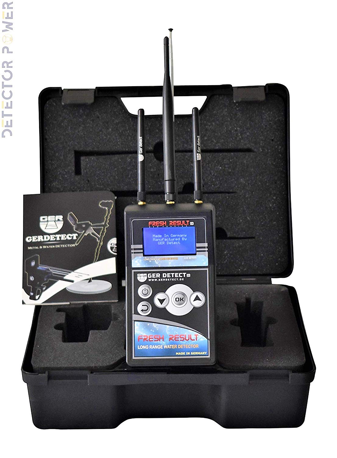 GER DETECT Fresh Result 1 Professional Underground Water Detector - Long Industrial Geolocator and Scanner for All Terrains - Well and Groundwater Finder