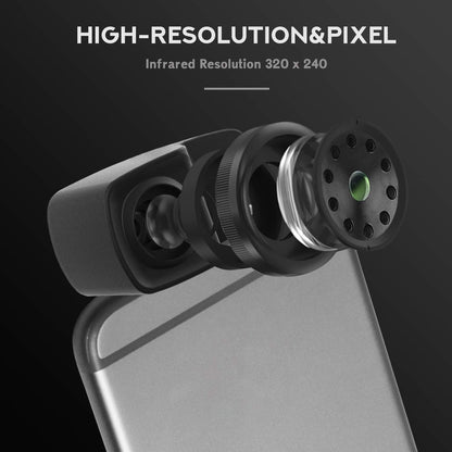 Hti-Xintai - Cámara térmica de alta resolución para smartphones Android, USB tipo C, color negro