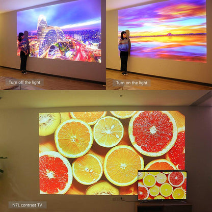 JMGO J6S Native 1080P Full HD 4K Projector with Android, 1100 ANSI lm, Auto Focus, Keystone Correction,DLP, Dolby, 3D, WiFi, Bluetooth Speaker, Smart Home Cinema Video Projector, 300" Picture