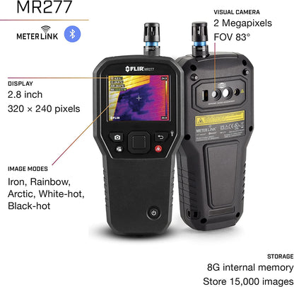 FLIR MR277 Medidor de humedad, cámara IR MSX e higrómetro para inspección de edificios