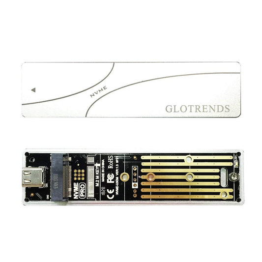 GLOTRENDS USB 3.0 to M.2 Enclosure Case for SATA M.2 SSD(Key B/B+M)