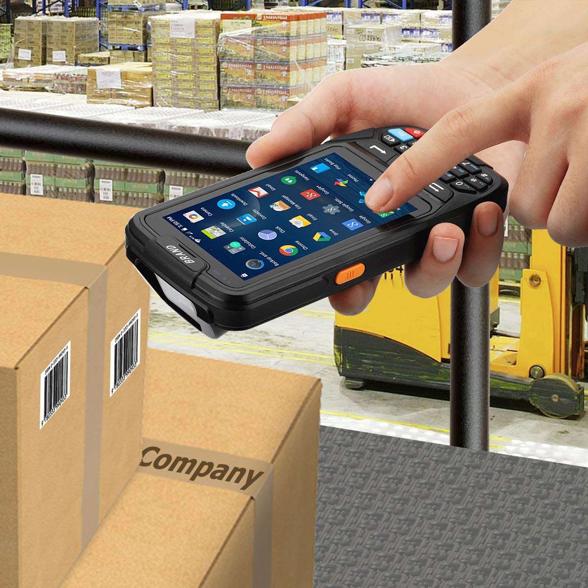 Escáner de código de barras portátil con sistema operativo Android 7.0