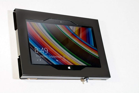 TABcare Locking Security Metal Case for Lenovo Miix 10" Tablet Supports Wall Mount 75/100 mm VESA (Black