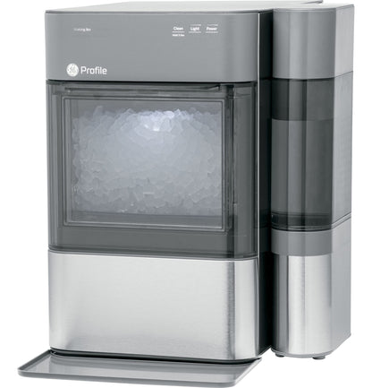 GE Profile Opal 2.0 - Máquina de hielo nugget para la encimera, con depósito lateral, máquina de hielo con conectividad WiFi, esenciales de cocina para un hogar inteligente, acero inoxidable