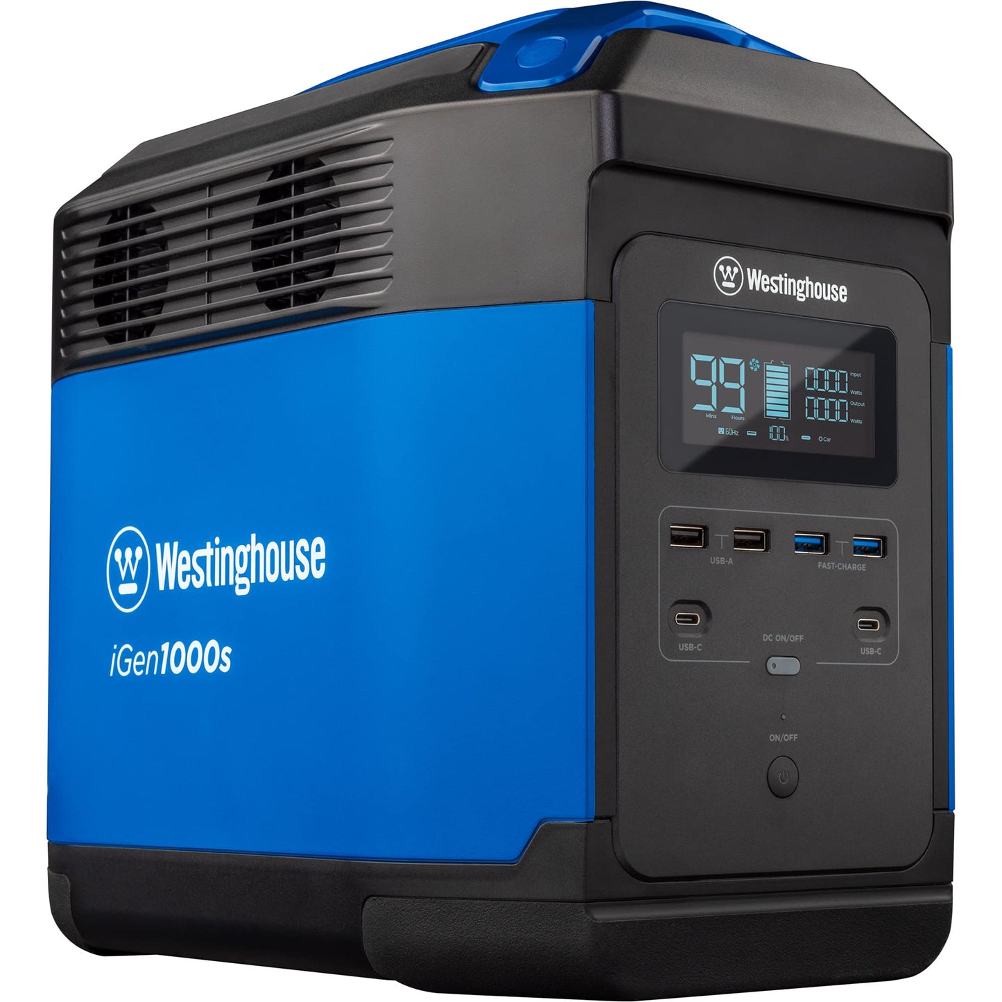Westinghouse - Estación de energía portátil de carga rápida de 1008 Wh, 3000 vatios máximos, generador solar, salida de CA de onda sinusoidal pura, batería de litio de respaldo iGen1000s (panel solar no incluido)