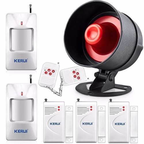 Sistema De Alarma Inalambrico Sirena 110db Con Sensores