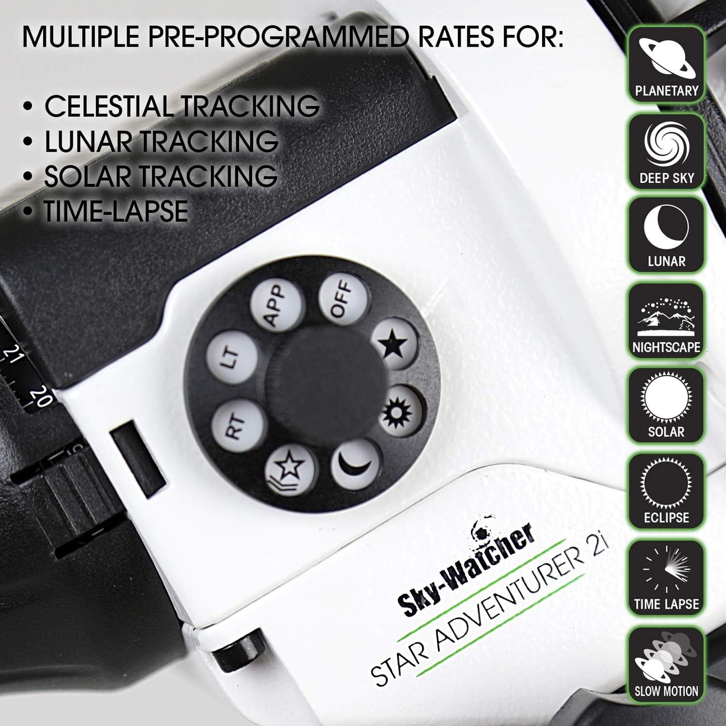 Sky Watcher Star Adventurer 2i Pro Pack - Rastreador de cielo nocturno motorizado DSLR montaje ecuatorial para paisajes nocturnos portátiles, lapso de tiempo y panoramas - Control de cámara de