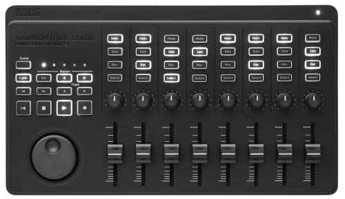 VOX - Superficie de control MIDI Korg NanoKonstBluetooth/USB con 8 atenuadores e interruptores retroiluminados