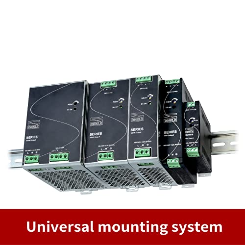 Fuente de alimentación de riel DIN 480W 24VCC 20A, 1 monofásico, 0165N-24V480W1ACQ