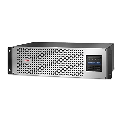APC Smart-UPS 1500 VA UPS de Iones de Litio, SMTL1500RM3UCNC, Profundidad Corta, Onda sinusoidal Pura de Montaje en Rack UPS con Tarjeta de Red