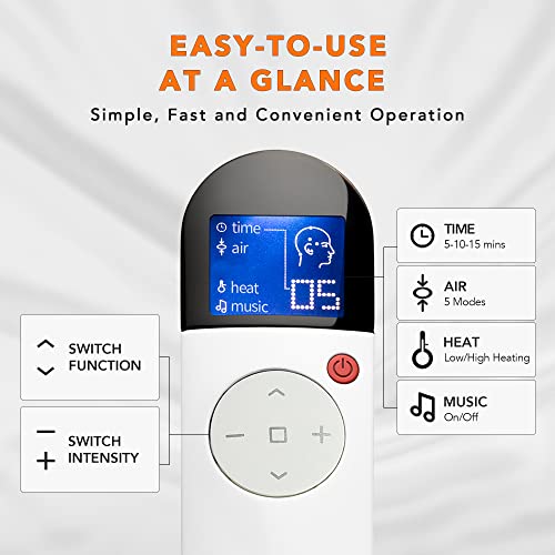 Breo Masajeador de cabeza recargable iDream3 con presión de aire Acupoint Masajeador inalámbrico para aliviar el estrés mejor sueño