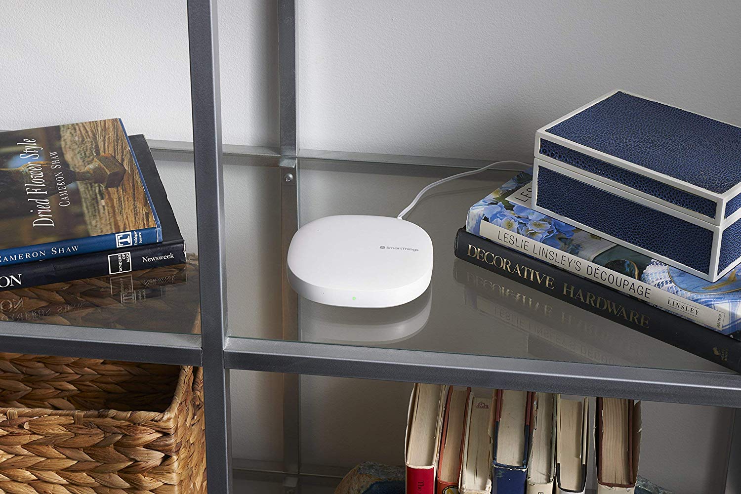 Samsung SmartThings Hub 3rd Generation [GP-U999SJVLGDA] Smart Home Automation Hub Home Monitoring Smart Devices - Alexa Google Home Compatible - Zigbee