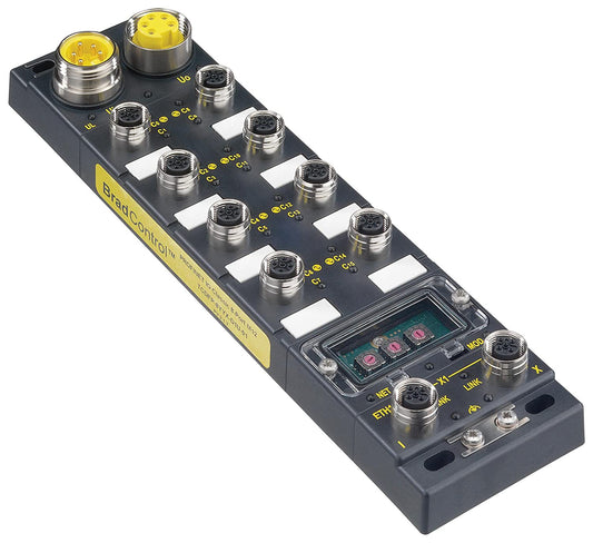 Brad 112095 – 5119 Sensor caja de distribución, IO-LINK, IP67, PNP, 8 IO-Link/8 Digital IO, 5 Pole, M12, 8 puertos de alimentación