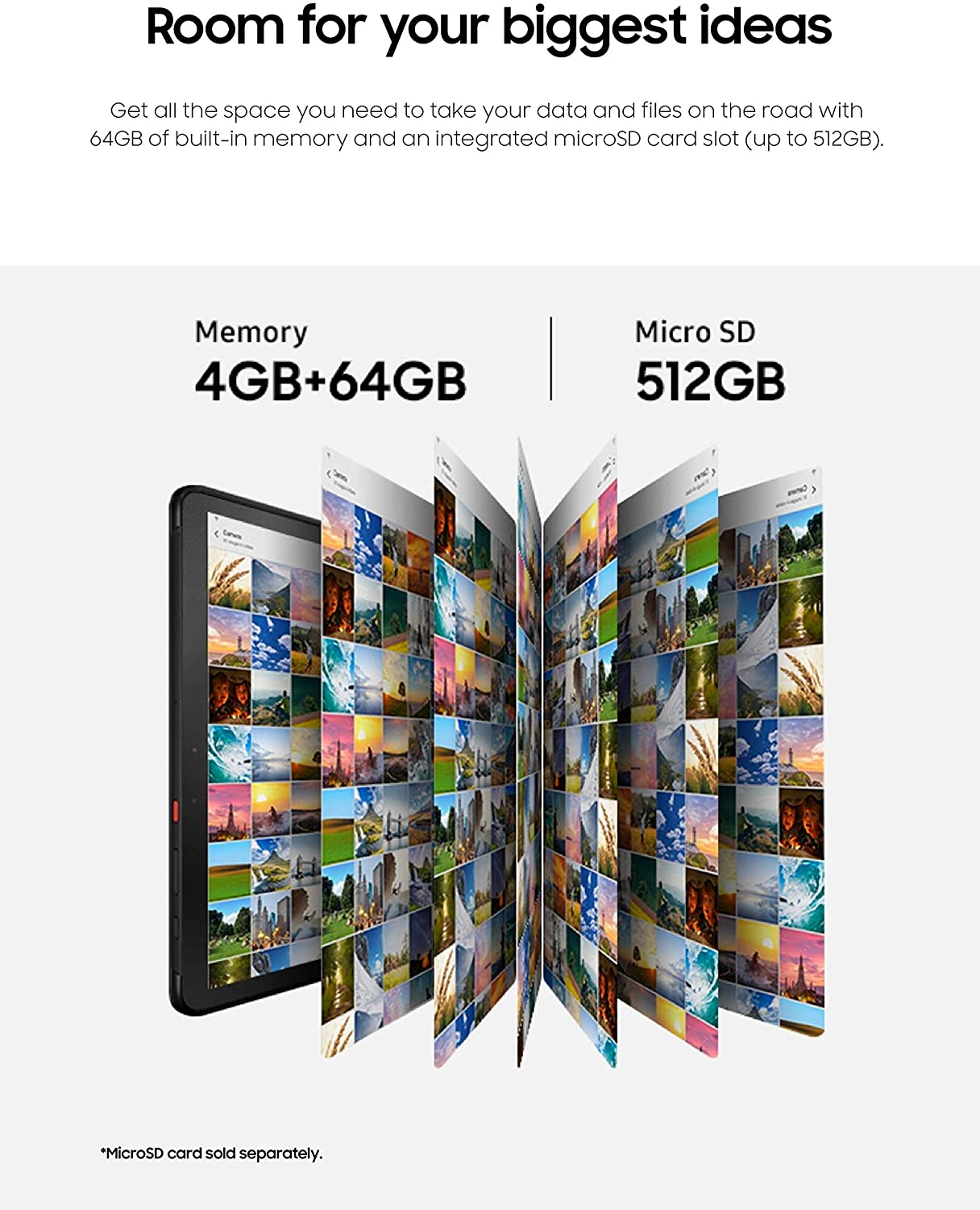 Samsung Galaxy Tab Active Pro 10.1", 64 GB Wifi, Negro