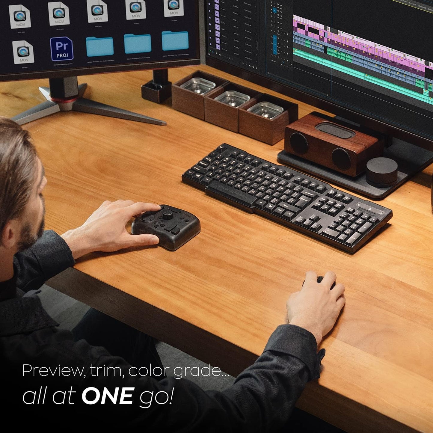 TourBox NEO, controlador personalizado para edición de video fotográfico, clasificación de color, ilustración, Mac/Windows, Adobe Photoshop Lightroom Premiere Illustrator Davinci Resolve After Effects Final Cut Pro Keyboard