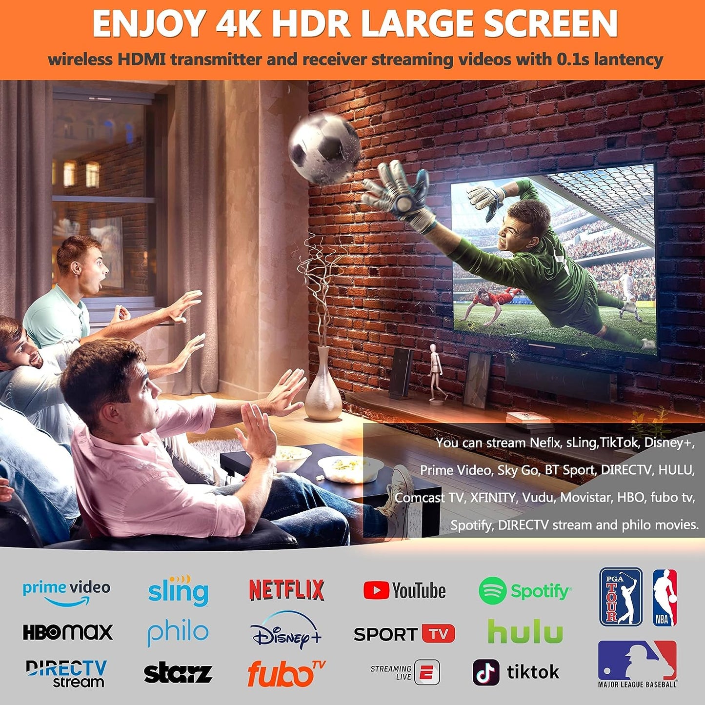 Transmisor y receptor HDMI inalámbrico 4K, TIMBOOTECH inalámbrico HDMI de 165 pies/50 m de largo alcance de transmisión de video/audio desde PC, portátil a HDTV, monitor, proyector, HDMI inalámbrico 5G para TIKTOK/Neflix/conferencias BBUSTIMHDMIDONGLE