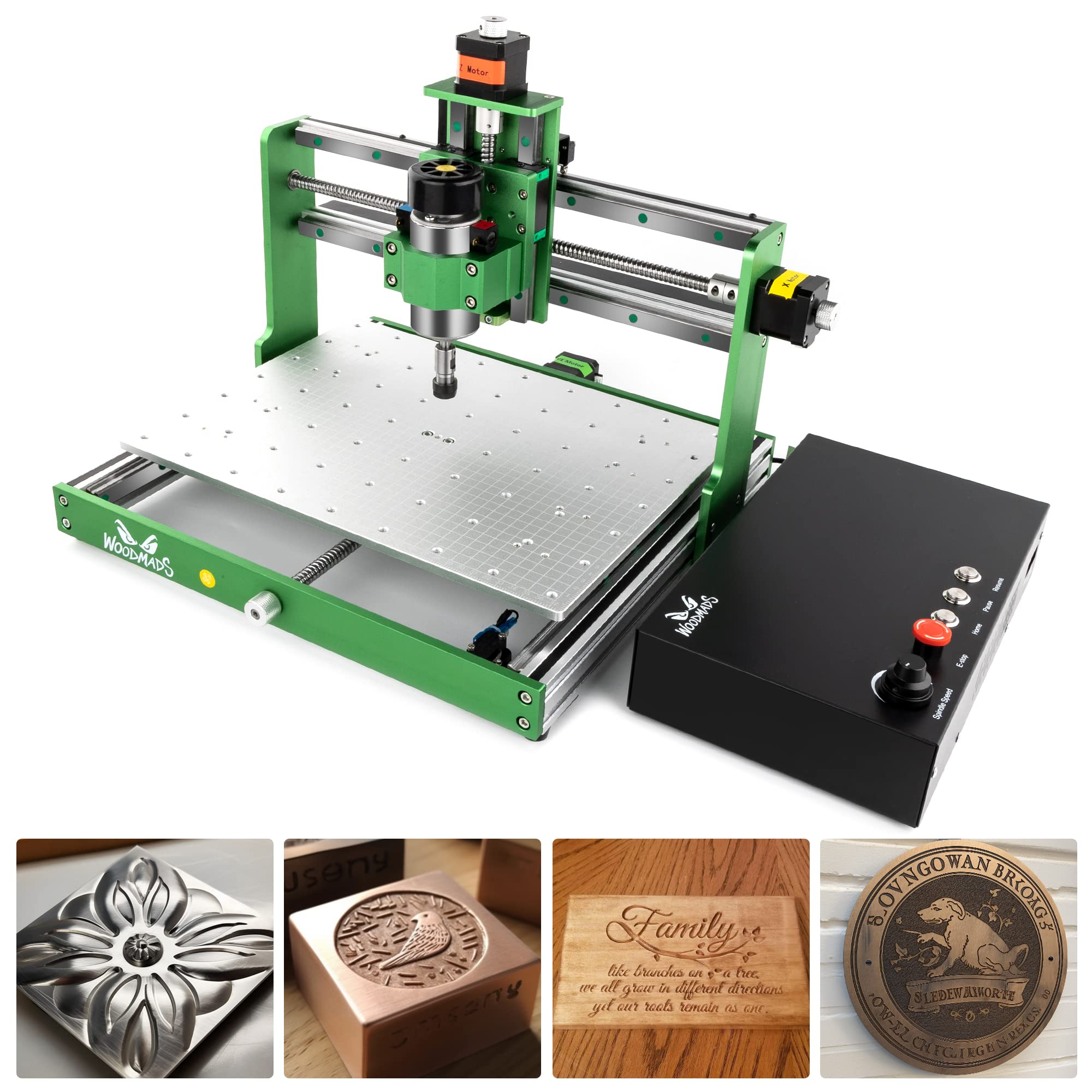 FoxAlien x WoodMads WM-3020 - Router CNC para cavidad de metal, rieles ...