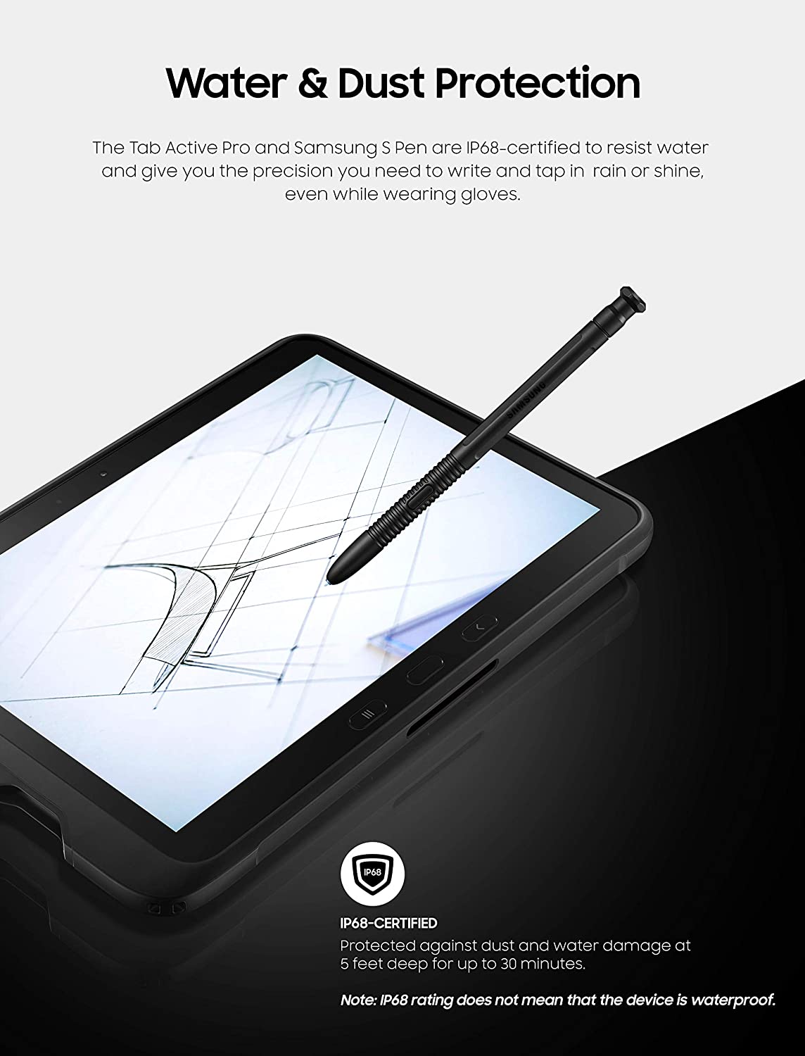 Samsung Galaxy Tab Active Pro 10.1", 64 GB Wifi, Negro
