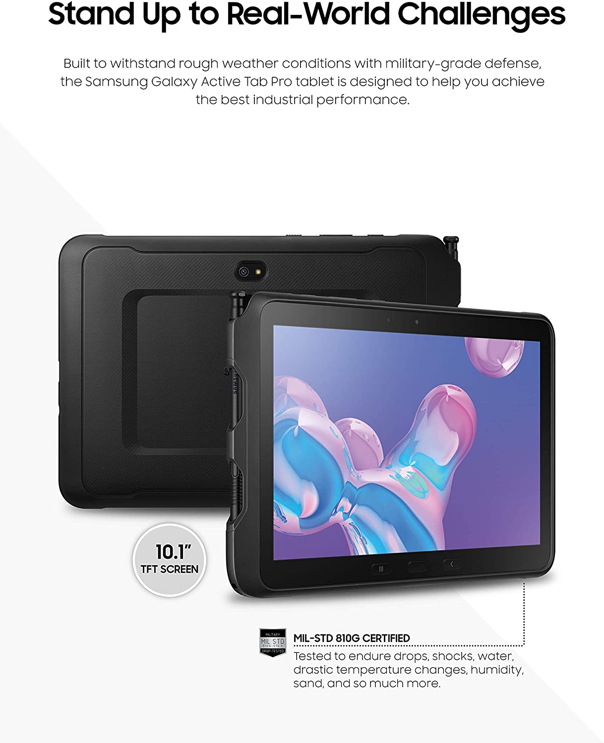 Samsung Galaxy Tab Active Pro 10.1", 64 GB Wifi, Negro