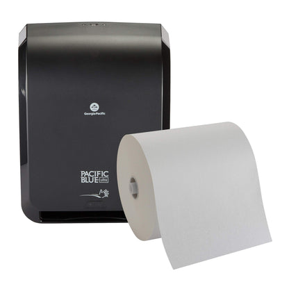 Pacific Blue Ultra Automated Paper Towel Dispenser Starter Kit by GP PRO (Georgia-Pacific), 59535, Contains 1 Black Automated Paper Towel Dispenser (59590) and 1 White Roll Paper Towel (26491)