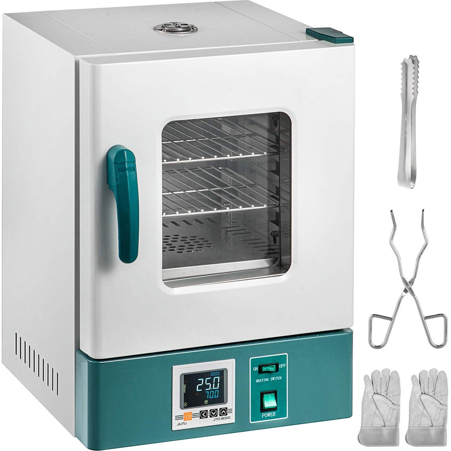 VEVOR Incubadora de laboratorio Incubadora de bacterias 20L RT-149.0 °F Incubadora digital científica PID Control de temperatura Incubadora de laboratorio microbiológico para cultivo bacteriano Germinación de semillas Ciencia médica