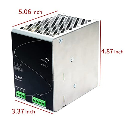Fuente de alimentación de riel DIN 480W 24VCC 20A, 1 monofásico, 0165N-24V480W1ACQ