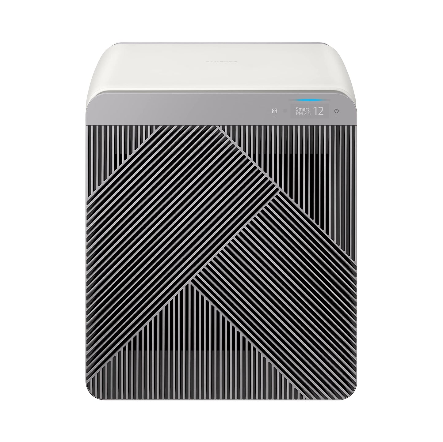 SAMSUNG BESPOKE - Purificador de aire cubo, eliminador de olores, sistema doméstico con filtración HEPA, purificación de 360 grados, modo mascota, control inteligente, atrapa el polvo, AX350A9350N, gris