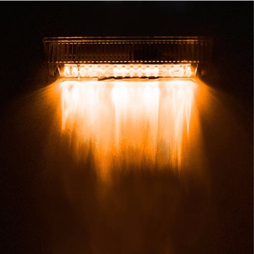 Luz Led Ambar De Emergencia Con Panel Solar 21cm