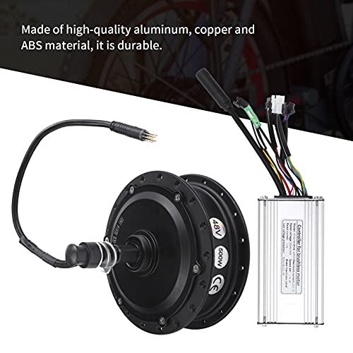 Bnineteenteam Kit de Conversión de Bicicleta Eléctrica, Juego de Motor de Cubo de Rueda Trasera de Alta Eficiencia de 48 V 500 W con Medidor de Pantalla KT-900S para Bricolaje(26 Inch 12G Spokes) Accesorios para la conversión de bicicletas eléctricas