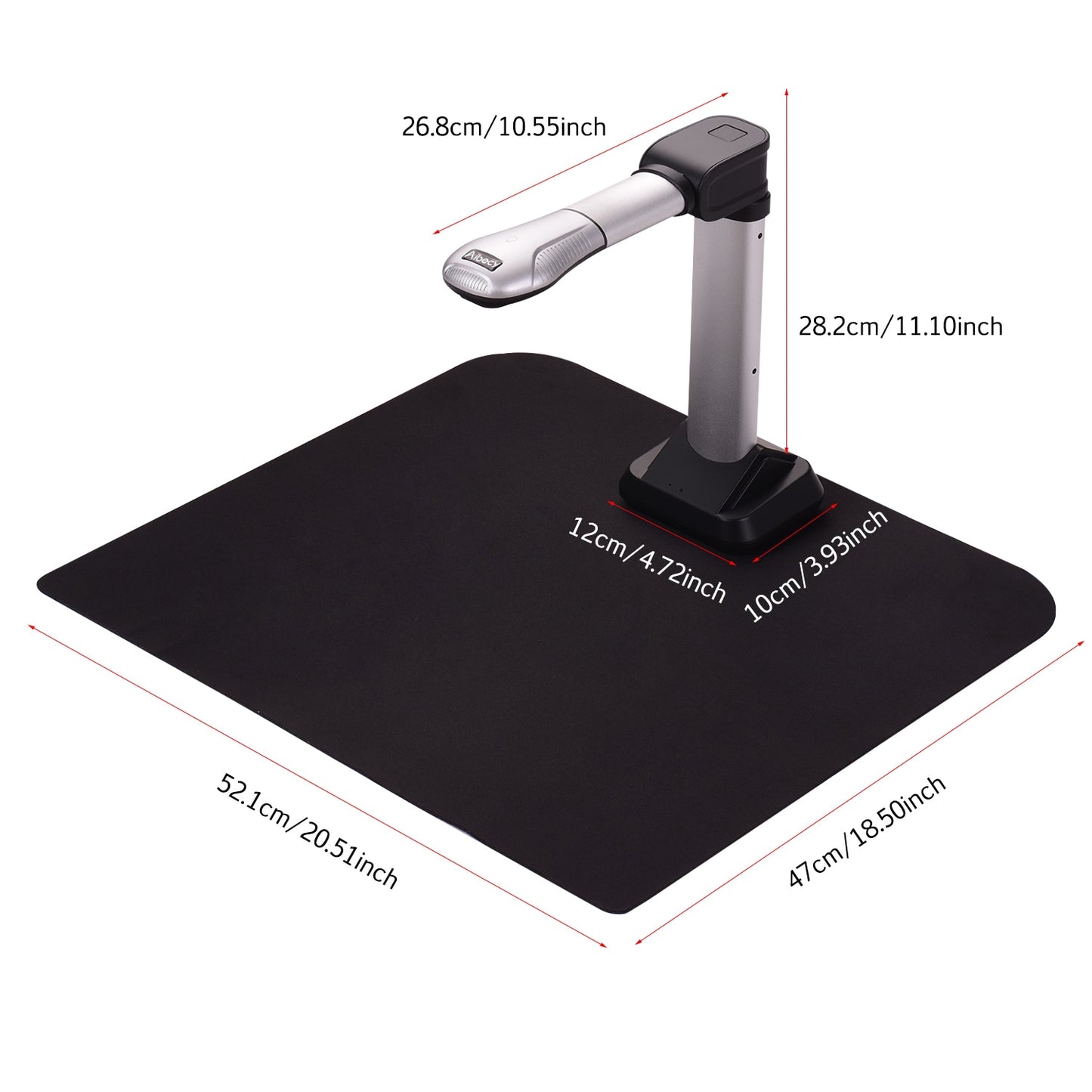 Aibecy Bk51 Usb Document Camera Scanner Capture Size A3 Hd 16 Mega-pixels High Speed Scanner With Led Light For Id Cards - Scanners