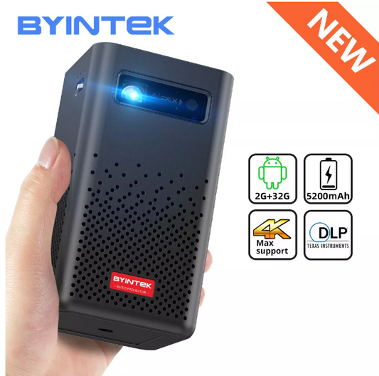 BYINTEK P20 Smart WiFI Android 3D Home Theater Proyector Pico Portable Beamer Led DLP Mini Proyector 4K
