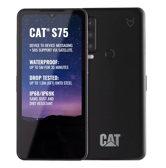 CAT S75 IP68/IP69K 6.6" android 12 128gb 6 gb ram  Octa-core 2.2GHz Satelite