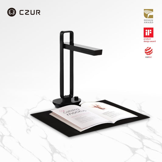 CZUR Book Scanner Aura X Pro Portable Scanner for Document A4 A3 w/ Built in Battery Smart Table Led Desk Lamp for macOS Windows|Scanners|