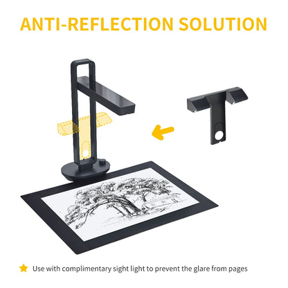 CZUR Book Scanner Aura Pro Portable Scanner for Document A4 A3 Smart Table Led Desk Lamp for macOS Windows|Scanners|