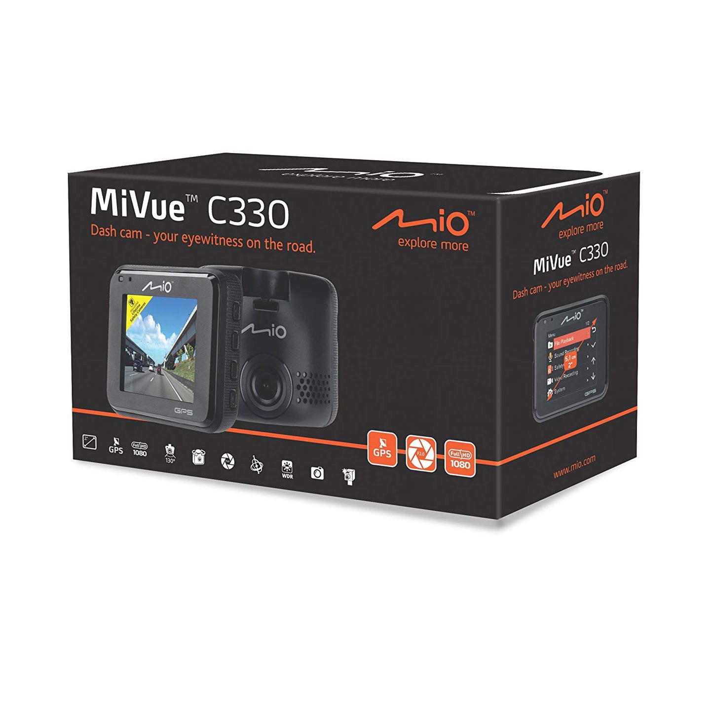 Camara de seguridad para autos MIO MiVue C330 FULL HD + GPS
