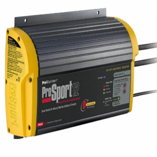 Cargador de batería marino ProMariner ProSport 12 Gen 4, 12-24 voltios, 12 amperios, 2 bancos