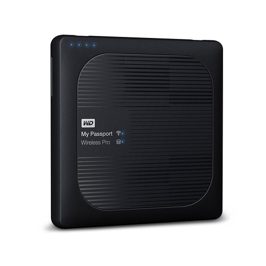 Disco duro externo portátil WD 1TB My Passport Wireless Pro - WiFi USB 3.0 - WDBVPL0010BBK-NESN