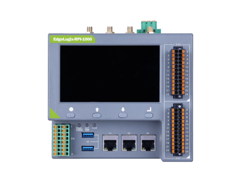 EdgeLogix-RPI-1000-CM4108032 All-in-one Industrial Edge Controller PLC/PAC Gateway HMI, Router Support 4G LTE LoRa